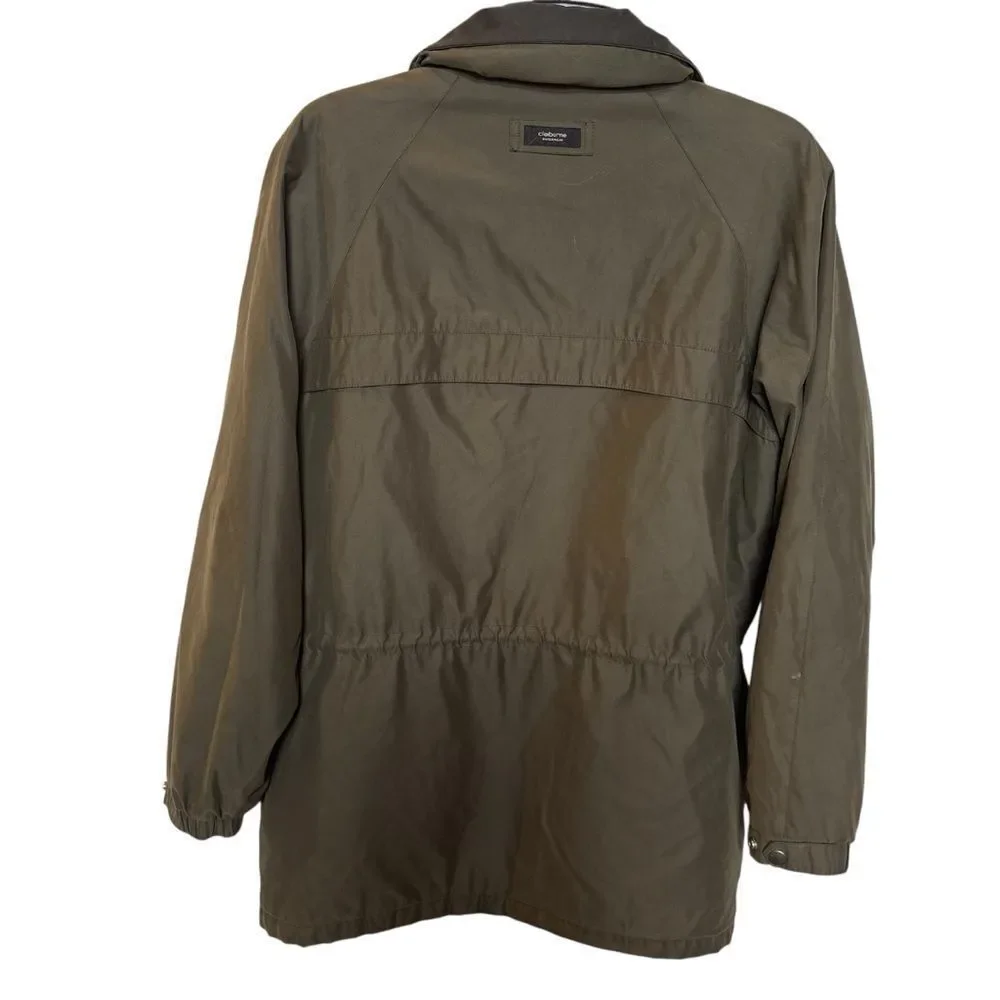 Claiborne Outerwear Men's Olive Jacket Full Zip and Snap Size Large